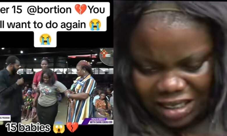 Nigerian lady tells pastor she's had 15 abortions and is currently pregnant