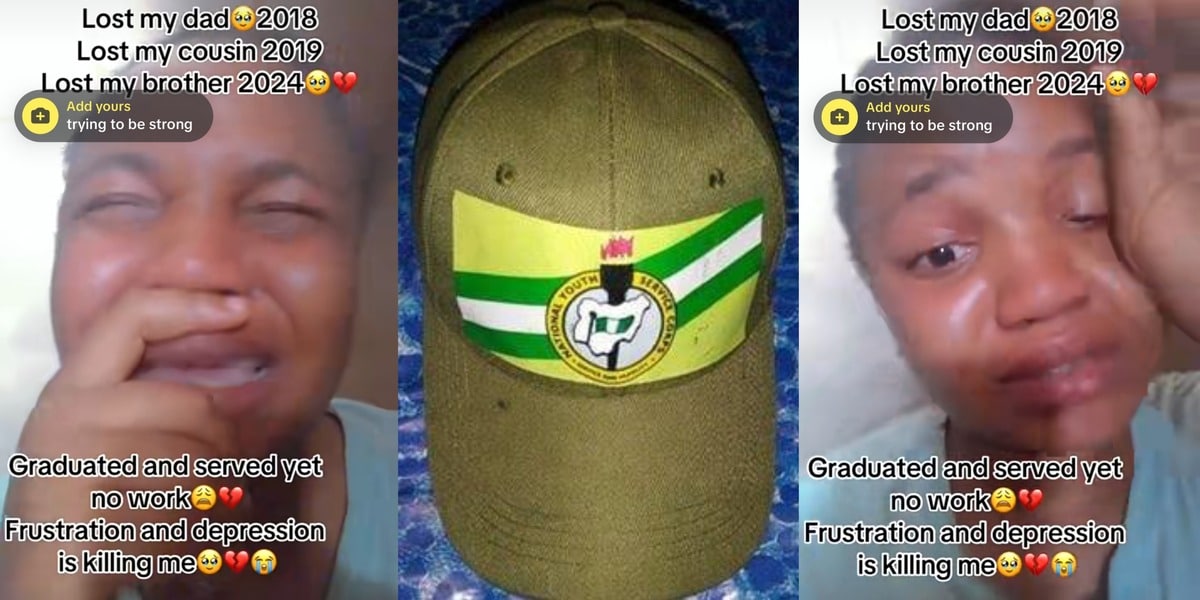 Nigerian graduate who lost father in 2018, cousin in 2019, brother in 2024 breaks down over joblessness