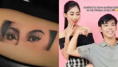 Asian man's tattoo of girlfriend's face on his arm goes viral
