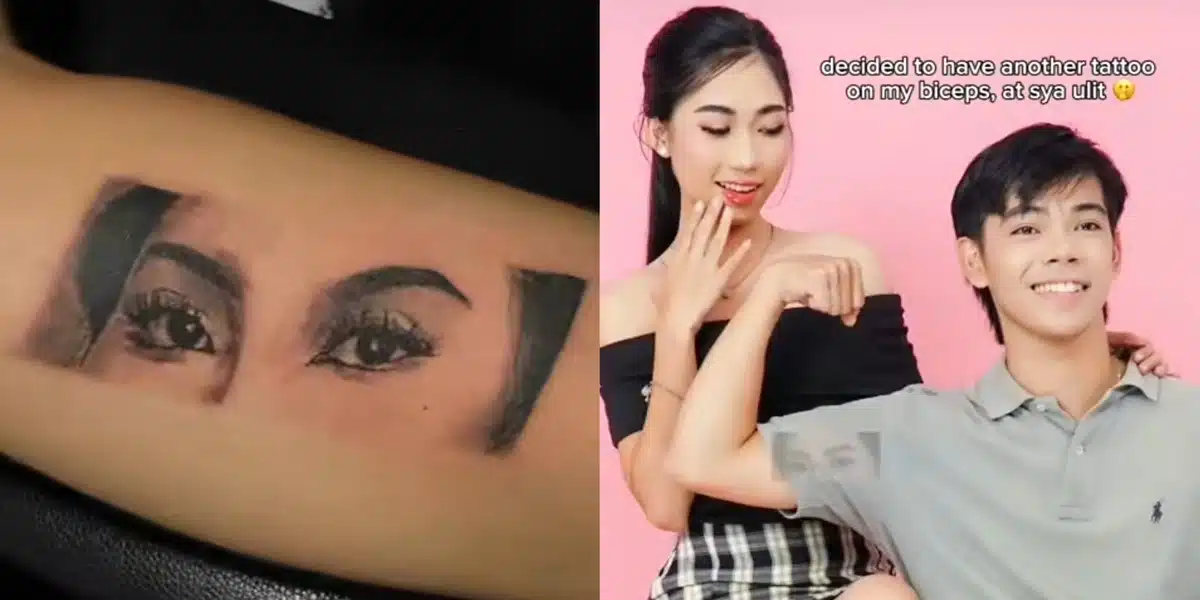 Asian man's tattoo of girlfriend's face on his arm goes viral