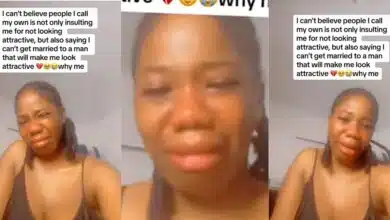 Nigerian lady cries after being told she's unattractive