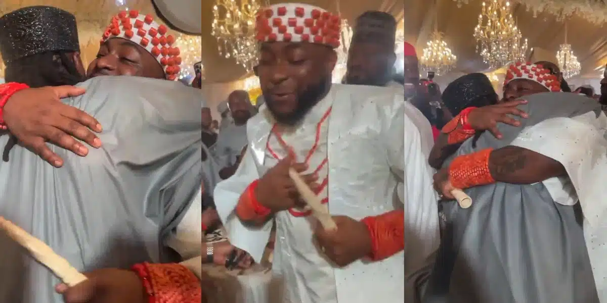 Rudeboy attends Davido's wedding, calls him 'our in-law' in viral video