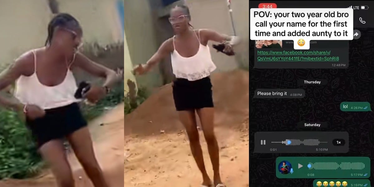 Nigerian lady dances in joy as her brother adds 'aunty' to her name for the first time