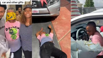 Nigerian mother goes viral over dramatic reaction to new car gift