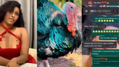 Nigerian mother bursts into tears as daughter's dog eats live turkey meant for her birthday