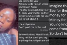 Nigerian man declares himself 'evil person', vows to visit shrine as lady collects ₦10k t-fare, fails to show up
