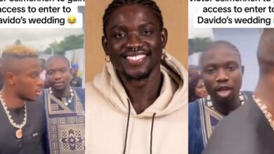 Viral video shows how Verydarkman gained access to Davido's wedding venue with Victor Osimhen's help