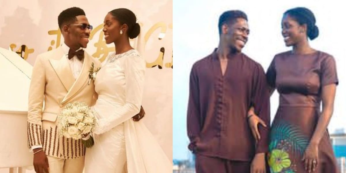 Moses Bliss marks 3 months marital bliss with wife, Marie Wiseborn