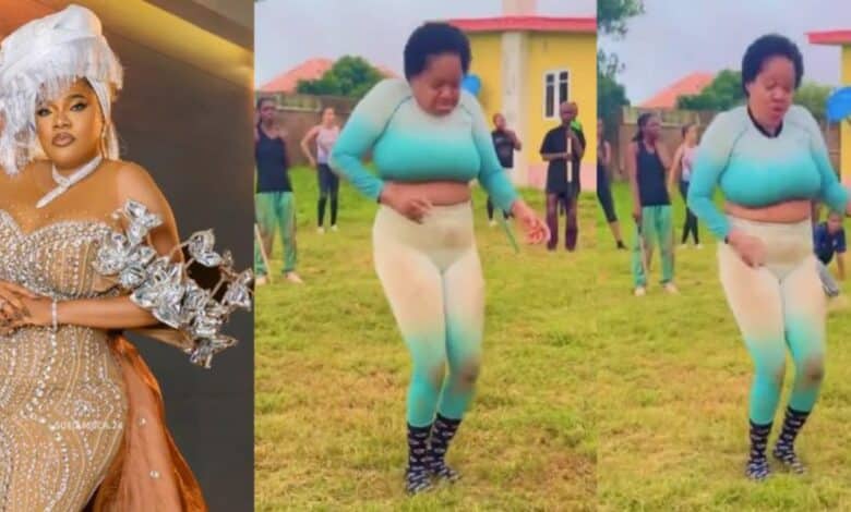 Toyin Abraham faces trolls over trending dancing video