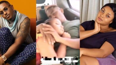Reactions trail video of Timini Egbuson and Bimbo Ademoye cuddling up while sleeping