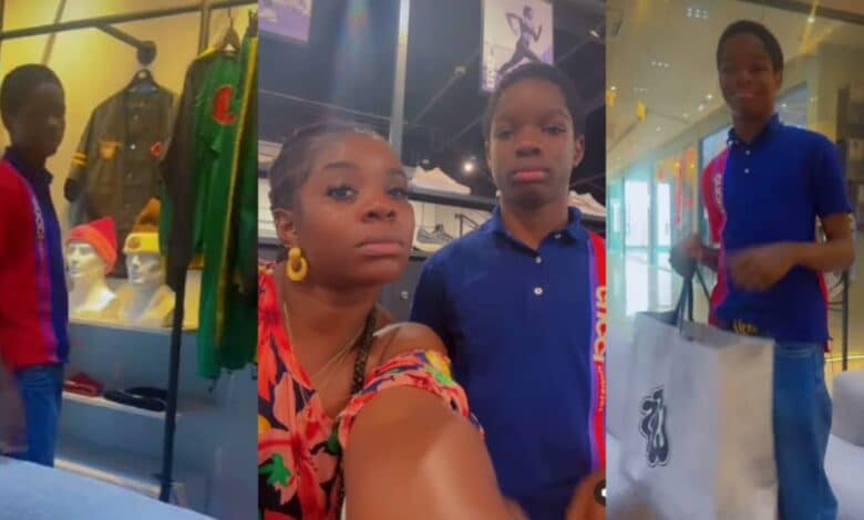 Wizkid's son, Boluwatife goes on shopping spree at Zlatan's ZTTW store