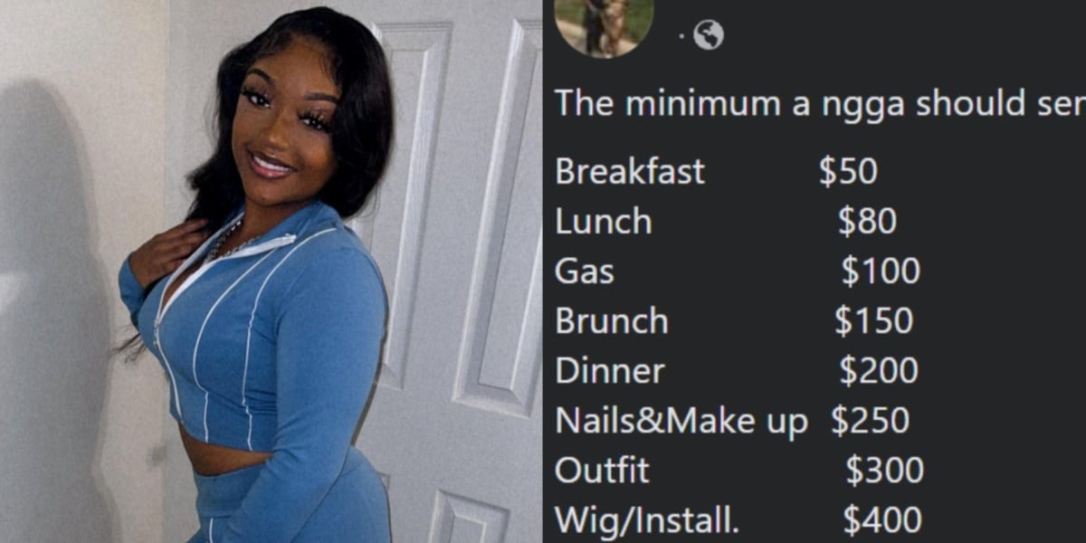 Lady turn heads as she drafts list of how much a man should spend on her