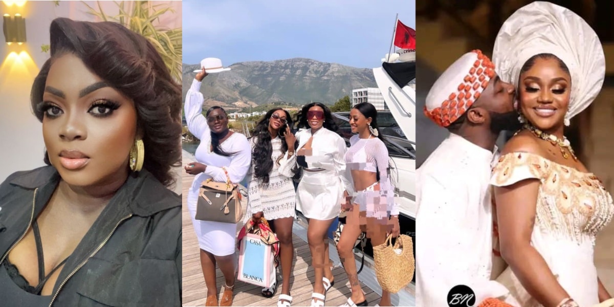 Eniola Badmus noticeably absent from Davido’s wedding, travels to Albania for friend’s birthday