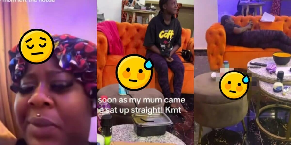 Lady fumes after house-help had the nerve to lay on her couch, says its disrespectful