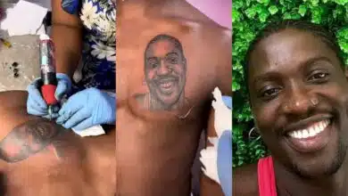 Verydarkman's face tattoos fan man