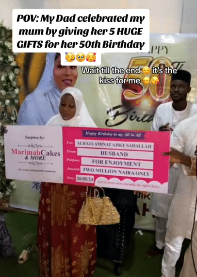 Moment man surprises wife with N2m, land, car, and trip to Saudi Arabia on her birthday