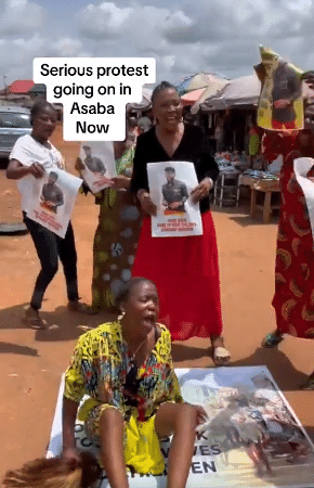 husband snatching asaba married women protest 