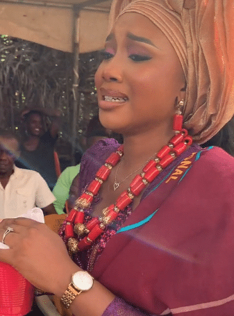 bride tears searching husband traditional wedding 