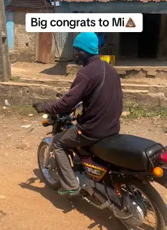 Man celebrates using money from his Okada business to start tailoring shop