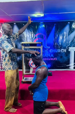 Father in shock as son transforms old church into modern one, passionately blesses him