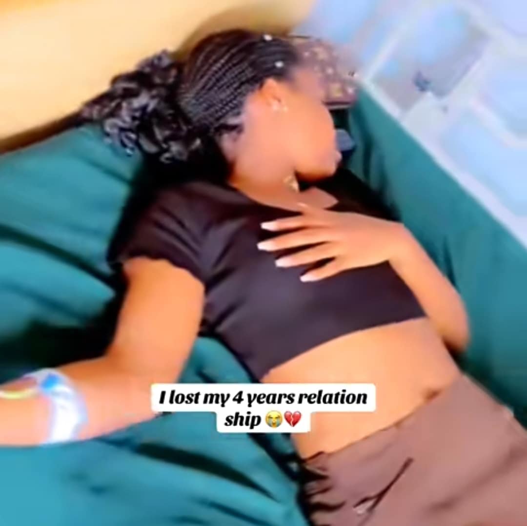 Nigerian lady hospitalized after 4-year relationship ends