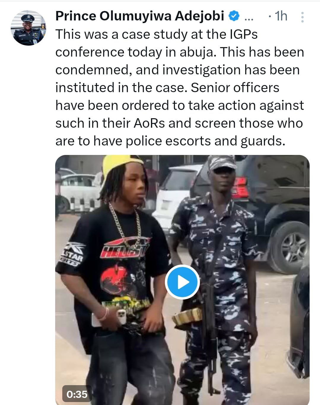 Force PRO reacts to viral video of young man using police escort