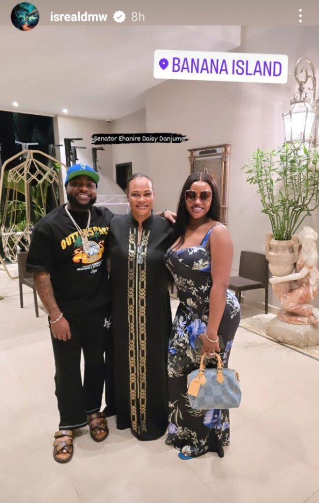 Davido and Chioma arrive Lagos for their wedding, link up with Chiefpriest, Ubi Franklin, others