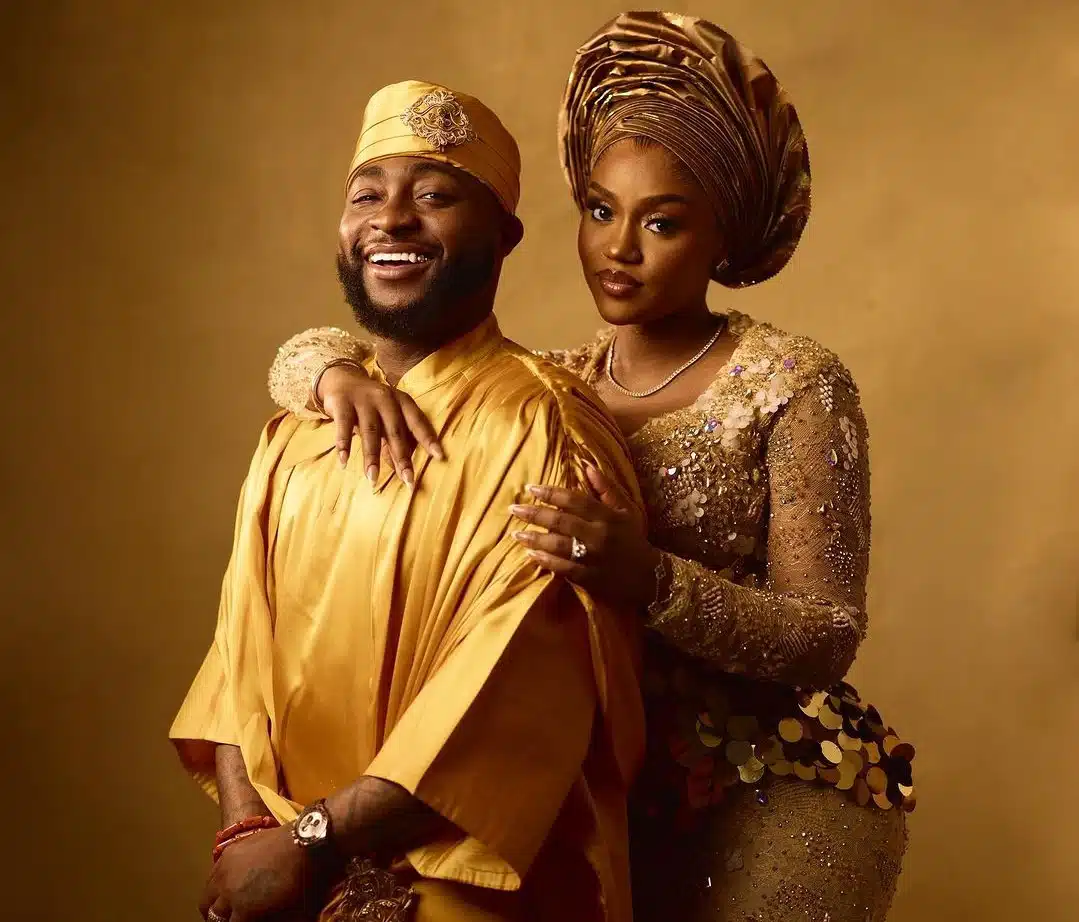 Nigerian artist goes viral for salt portrait of Davido and Chioma