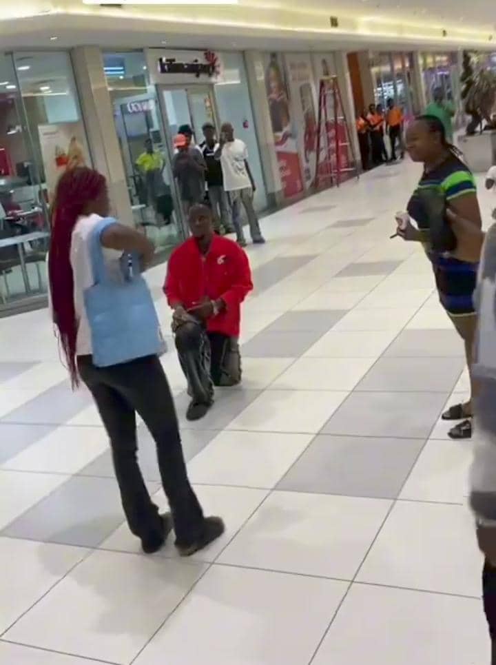 Drama as man retrieves iPhone, wig from girlfriend after she turned down his marriage proposal
