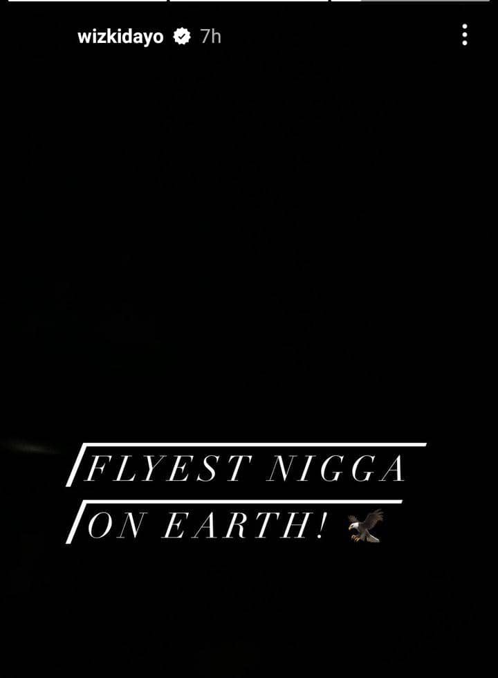 Wizkid declares himself 'flyest man on earth'
