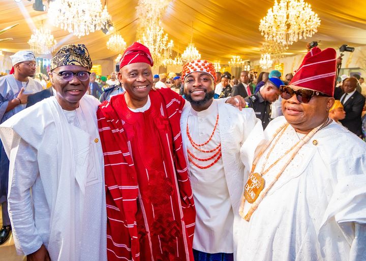 Governor Sanwo-Olu congratulates Davido and Chioma following their wedding