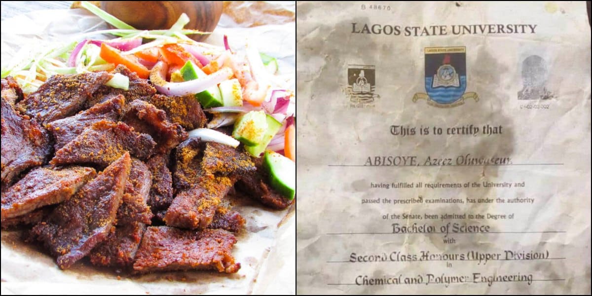 Shock as original certificate of LASU engineering graduate with 2.1 used to sell suya