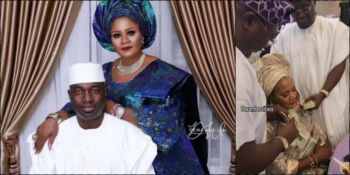 Moment Kazim Adeoti’s first wife, Funsho snubs husband at party in US