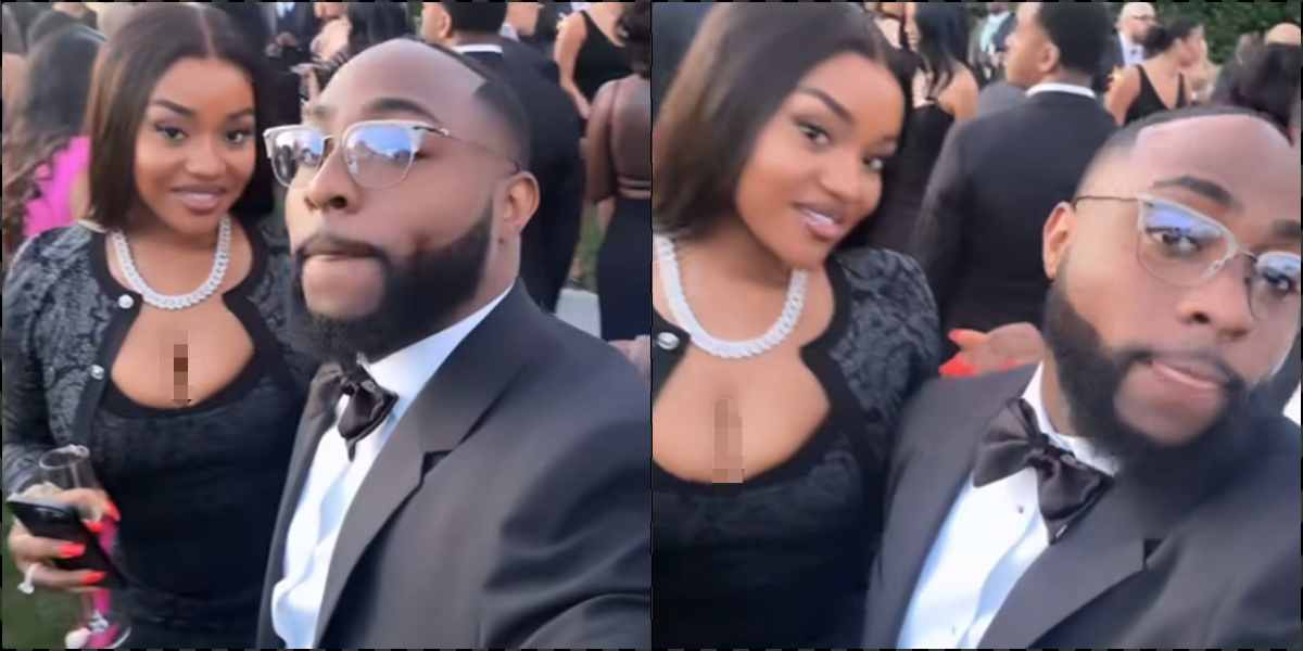 Davido and Chioma loved-up at family friend's wedding in US