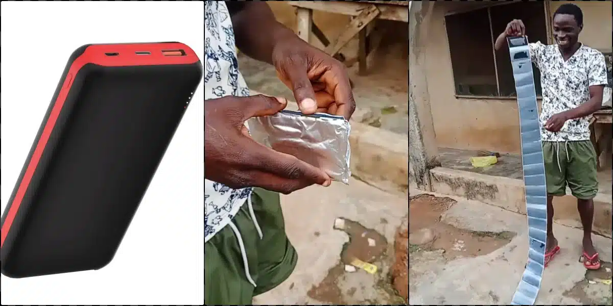 Man disappointed over component of his power bank, calls it 'paper'