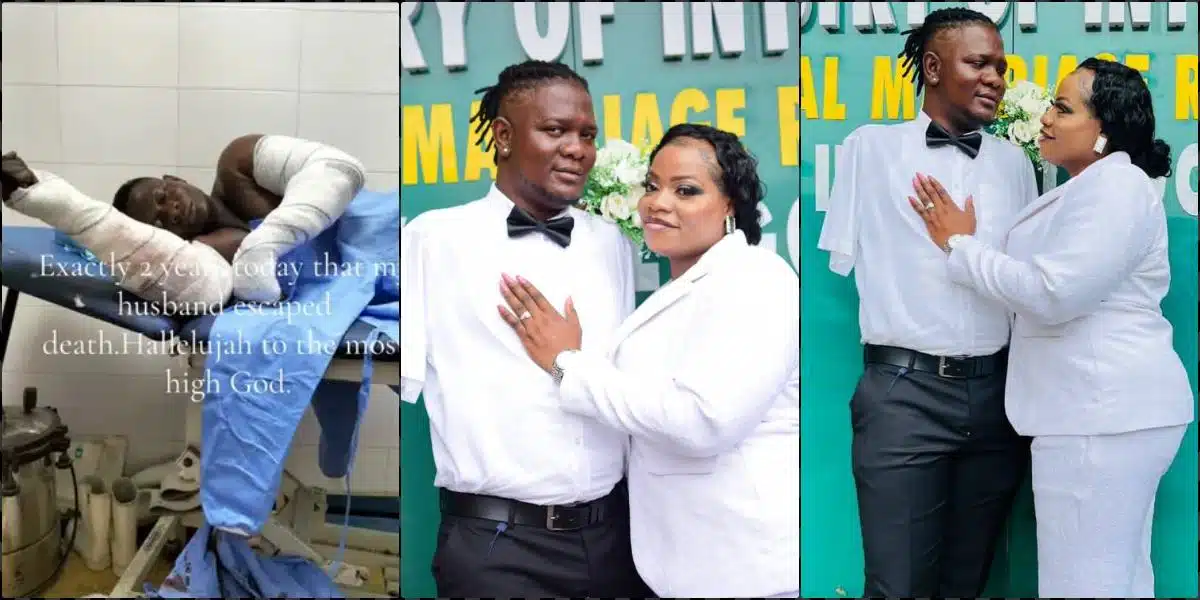 Man who lost his hands to electricity accident weds partner
