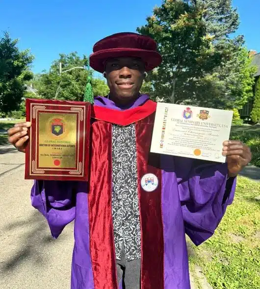 Man who failed WAEC 17 times bags multiple academic awards in USA