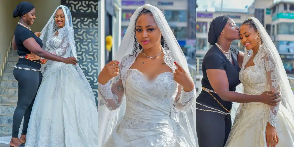 regina daniels mercy johnson's wedding gown