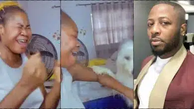 Lady goes gaga as Tunde Ednut posts video of her dog who likes gospel music