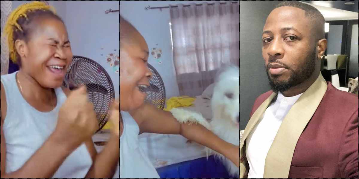 Lady goes gaga as Tunde Ednut posts video of her dog who loves gospel music