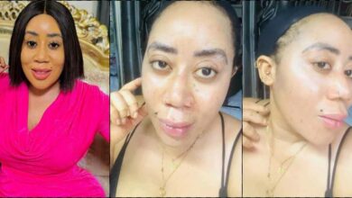 Moyo Lawal clashes with fan over bleaching to avoid turning transparent
