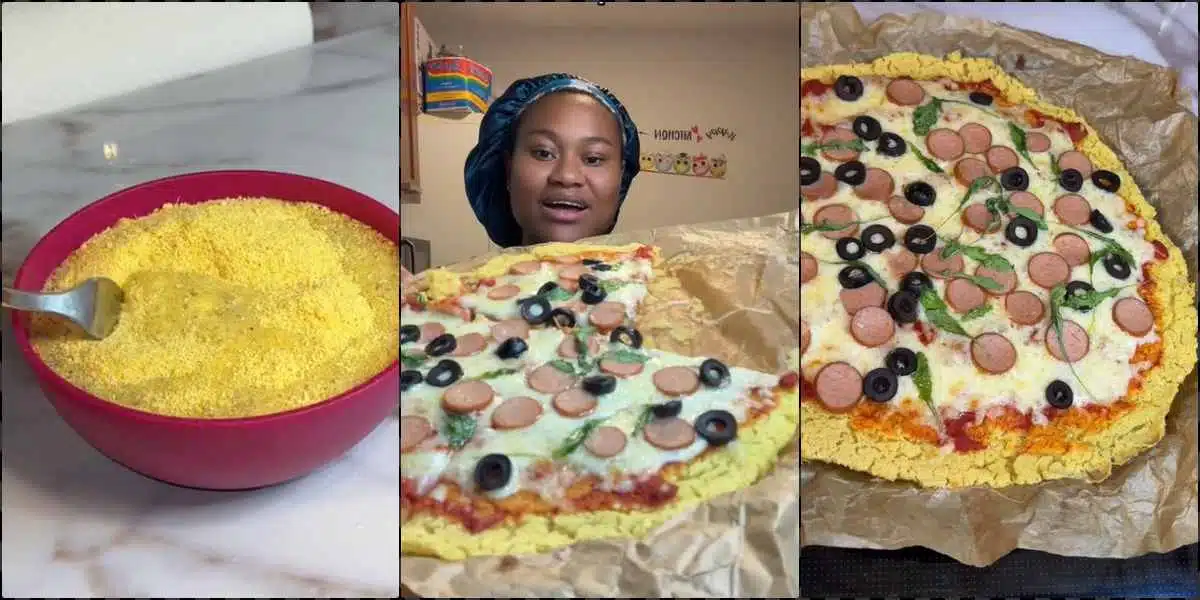 Chef leaves many drooling with 'garri pizza' delicacy