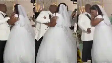 Outrage as bride refuses to kiss bride on wedding day
