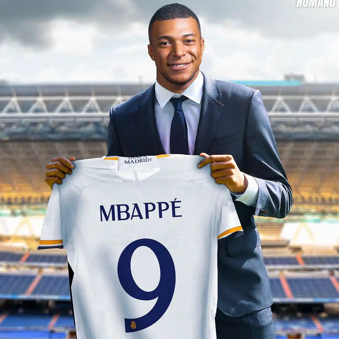 Real Madrid set to present No. 9 jersey to Kylian Mbappe
