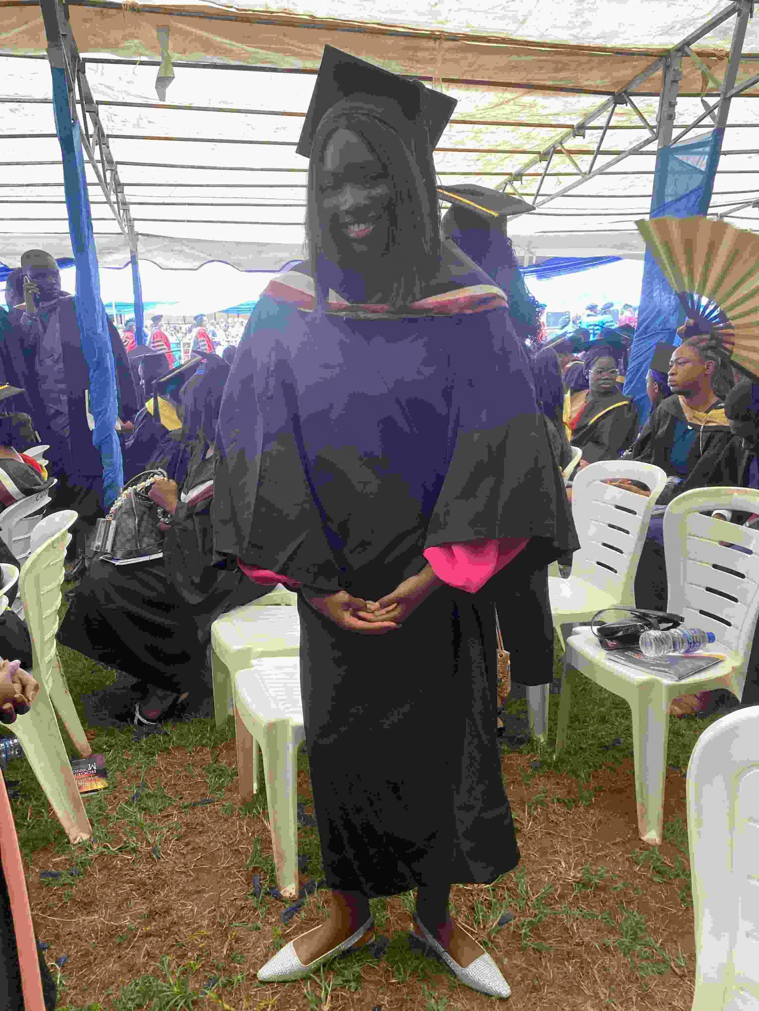 Davido female fan recreates graduation photo 