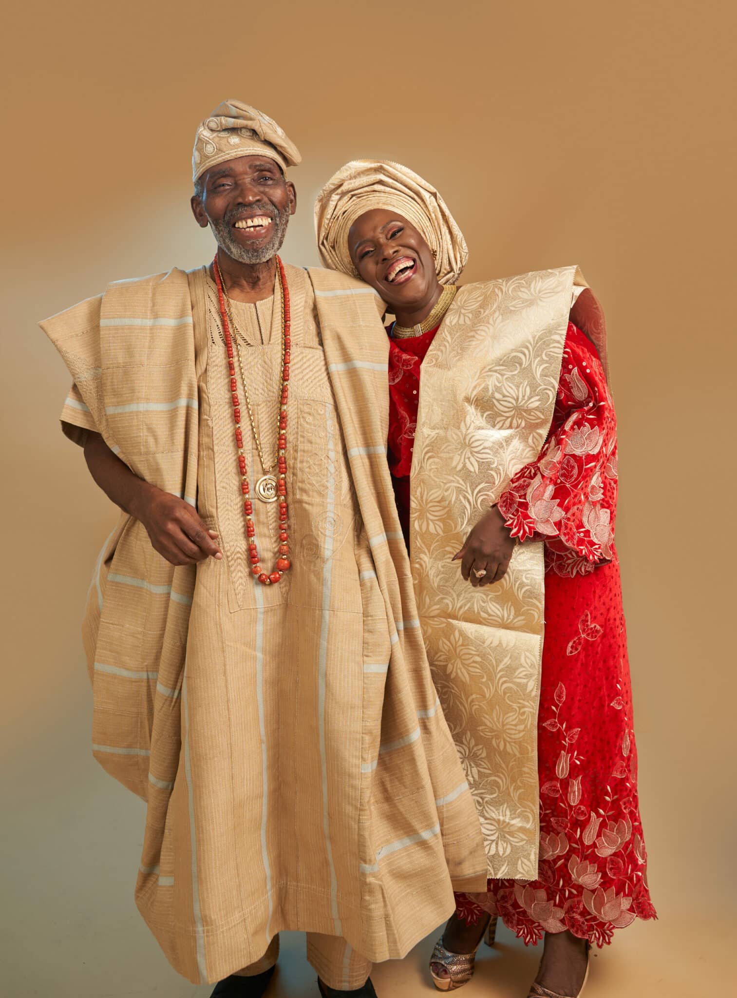 Joke Silva celebrates husband, Olu Jacobs on his 82nd birthday