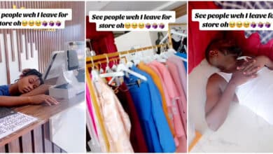 Boss in shock as she finds all her employees asleep in multi-million naira clothing store