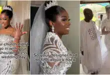 Video of bride sent back by church for wearing off-shoulder wedding gown goes viral