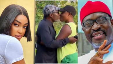 Lizzy Gold sparks reactions online as she locks lips with Kanayo on movie set