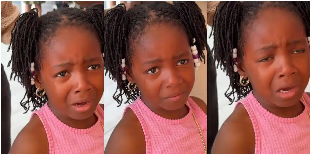 Moment little girl insists on staying in Nigeria after two-week visit, refuses to return to Canada